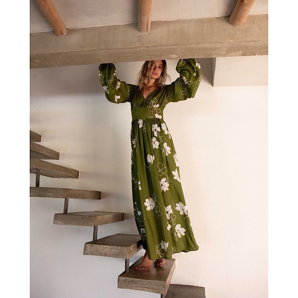 Billabong Floral Maxi Dress Night Bloom - Picture 14 of 14